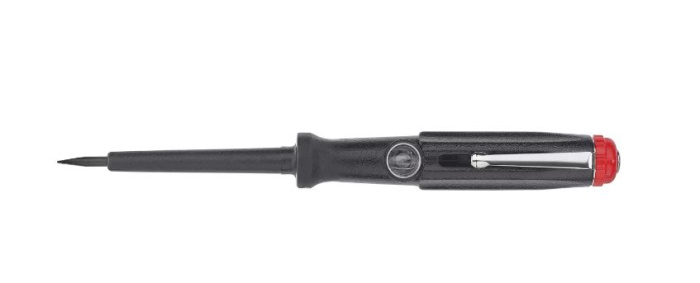 Wiha Zkoušečka napětí 150-250 V Plochý, černý, s nasouvacím klipsem 3.0 mm (00456)