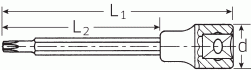 Nástrčná hlavice TORX T55  140mm