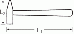 Zámečnické kladivo 1/2 lb.  290mm