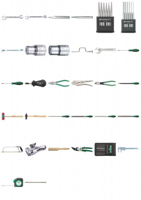 Velká sada nářadí  9,9 kg 53-ks.