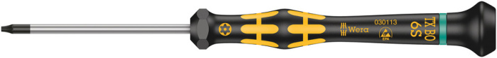 1567 Šroubováky TORX® BO ESD Kraftform Micro s otvorem v profilu TORX®, TX 6 BO x 60 mm