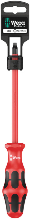 168 i SB VDE izolovaný čtyřhranný šroubovák, # 3 x 150 mm