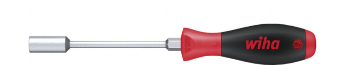 Wiha Šroubovák SoftFinish Šestihranný nástrčný klíč, palcové provedení s kruhovým dříkem a šestihranným nástavcem 4.8 mm x 3/16" x 125 mm (02836)