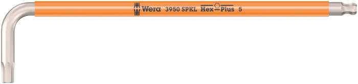 3950 SPKL Multicolour úhlový klíč, metrický, nerezová ocel, 5 x 154 mm