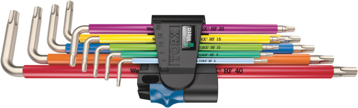 3967/9 TX SXL Multicolour HF Stainless 1 Sada úhlových klíčů s přidržovací funkcí, nerezová ocel, 9 dílný