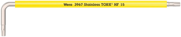 3967 SXL TORX® HF Zástrčný klíč Multicolour s přidržovací funkcí, dlouhý, nerezová ocel, TX 15 x 123 mm