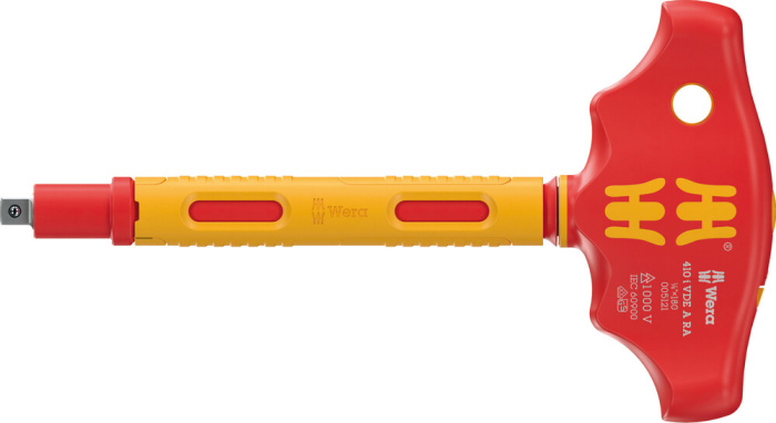 410 i VDE A RA Šroubovák s příčnou rukojetí s izolací VDE a funkcí ráčny pro nástrčné hlavice 1/4", 1/4" x 130 mm