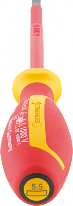 1000V elektrikářské šroubováky DRALL+ 0,4mm x 2,5mm délka čepele 75mm