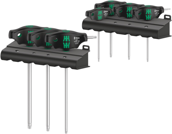 467/7 TORX® HF Set 1, sada šroubováků TORX® s příčnou rukojetí a přidržovací funkcí, 7 dílný