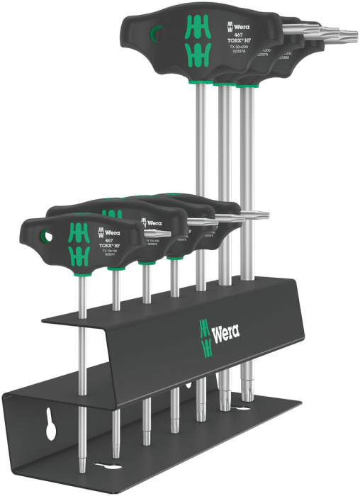 467/7 TORX® HF Set 2, sada šroubováků s příčnou rukojetí TORX® s přidržovací funkcí, 7 dílný