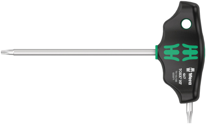 467 Šroubovák s příčnou rukojetí TORX® HF s přidržovací funkcí, TX 10 x 100 mm