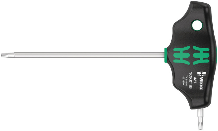 467 Šroubovák s příčnou rukojetí TORX® HF s přidržovací funkcí, TX 9 x 100 mm