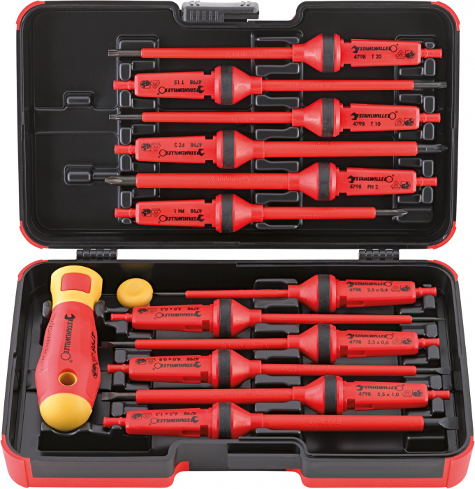 1000V sada oboustranných šroubováků 14-dílná.