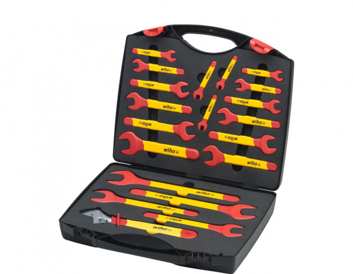 Sada jednostranných otevřených klíčů izol.6-32 mm 20 díl.v kufru