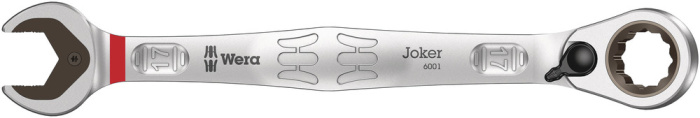 6001 Joker Switch Ráčnový očkoplochý klíč, přepínatelná ráčnová mechanika, 17 x 225 mm