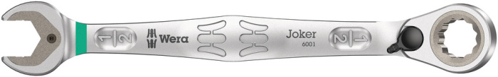6001 Ráčnový očkoplochý klíč, přepínatelná ráčnová mechanika, palcový, 1/2" x 171 mm