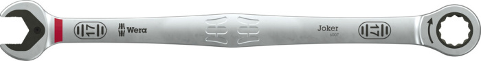 6007 Otevřený/očko-ráčnový klíč SB, dlouhé provedení, 17 x 304.5 mm