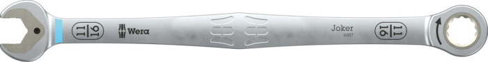 6007 Joker otevřený/očko-ráčnový klíč SB, dlouhé provedení, palcové rozměry, 11/16" x 334 mm