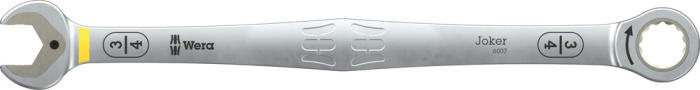 6007 Joker otevřený/očko-ráčnový klíč SB, dlouhé provedení, palcové rozměry, 3/4" x 334 mm