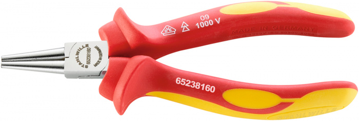 1000V kleště s kulatými čelistmi, krátké  160mm