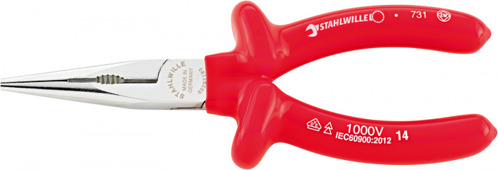 Ploché kleště půlkulaté s břitem 160mm, 1000V