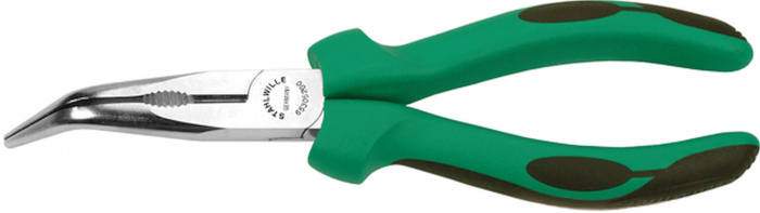 Ploché kleště půlkulaté s břitem, zahmuté 45°, 160mm