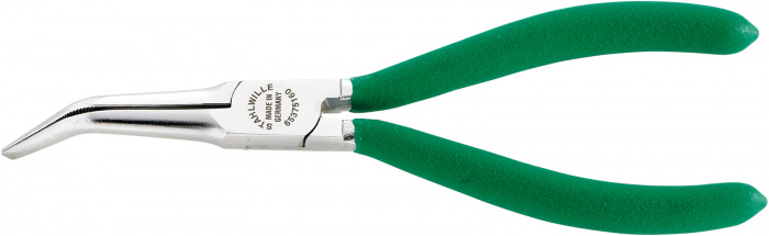 Ploché kleště půlkulaté, zahmuté 45°, 160mm