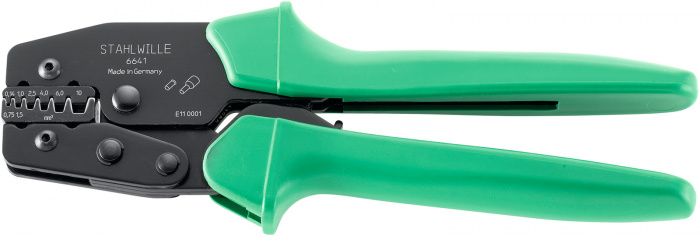 Lisovací kleště  220mm  0,14-0,5 | 0,75-1,5 | 2,5 | 4 | 6 | 10mm²