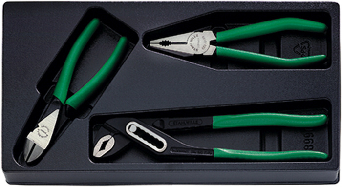 Sada 3 kleští, povrchová úprava