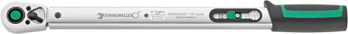 Momentový klíč MANOSKOP® s ráčnou s trvale instalovanou ráčnou QuickRelease    721QR/15 QUICK 30-150 N·m čtyřhran 1/2"