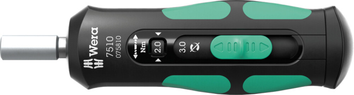 7510 Momentový šroubovák Kraftform Safe-Torque Speed, 1-3 Nm, 1/4" x 1,0 Nm x 1,5 Nm x 2,0 Nm x 2,5 Nm x 3,0 Nm x 147.5 mm