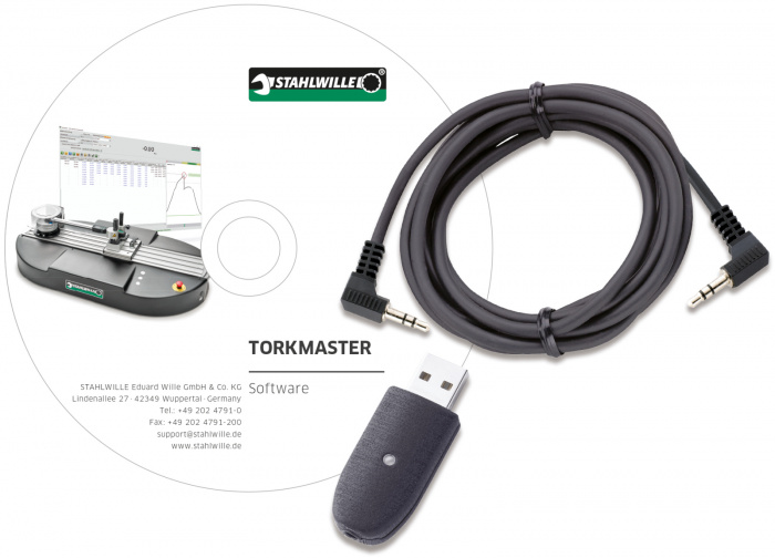 USB adaptér, jack kabel a software Torkmaster  1,5 m m