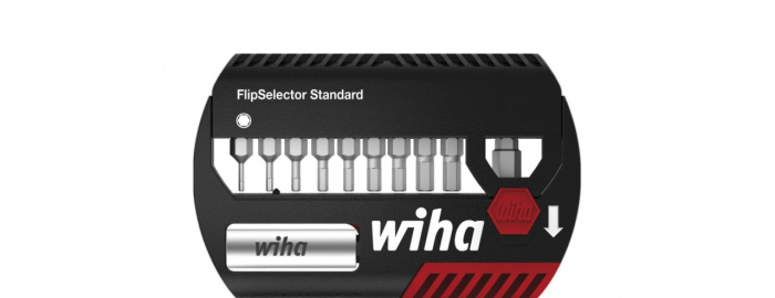 Wiha Sada nástavců FlipSelector standard 25 mm Šestihran 15díl. 1/4" C6,3 s klipsem na opasek (39059)