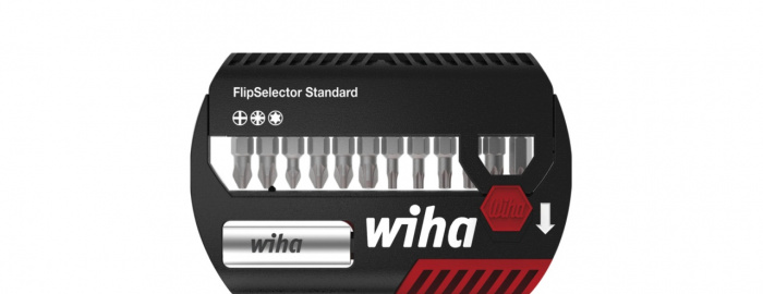Wiha Sada nástavců FlipSelector standard 25 mm Phillips, Pozidriv, TORX® 15díl. 1/4" C6,3 s klipsem na opasek (39060)