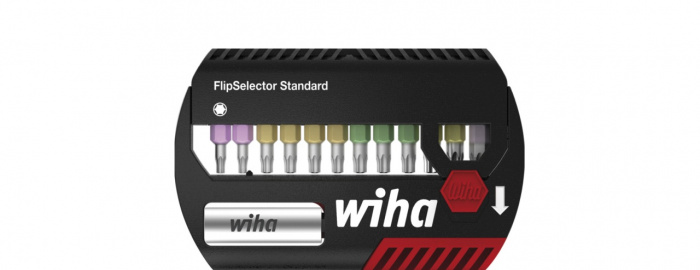 Wiha Sada nástavců FlipSelector standard 25 mm SIT (pro šrouby Assy® a Pias) 14díl. 1/4" C6,3 (39045)