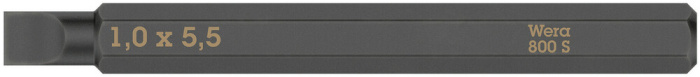 800 S Bity s plochou drážkou pro rázové šroubováky, 1 x 5.5 x 70 mm