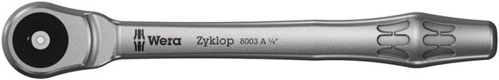 8003 A Ráčna Zyklop Metal s průchozím čtyřhranem a upínací částí 1/4", 1/4" x 141 mm