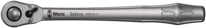 8004 B Ráčna Zyklop Metal s přepínací páčkou a upínací částí 3/8", 3/8" x 222 mm