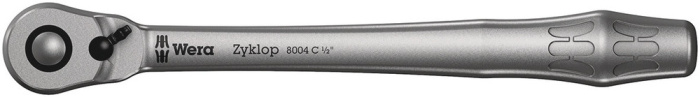 8004 C Ráčna Zyklop Metal s přepínací páčkou a upínací částí 1/2", 1/2" x 281 mm
