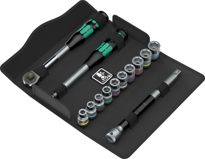 8006 SC 1 Ráčnová sada Zyklop Hybrid, upínací část 1/2", metrická, 13 dílný