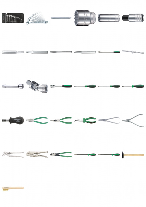 Sada nářadí do auta váha 16,3 kg 84 ks.