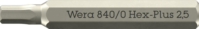 840/0 Micro bity Hex-Plus na šrouby s vnitřním šestihranem, 2.5 x 30 mm