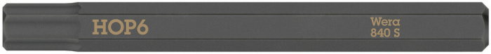 840 S Hex-Plus Bity na šrouby s vnitřním šestihranem pro rázové šroubováky, 6 x 70 mm