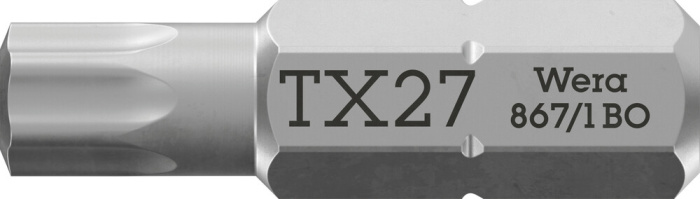 867/1 Z Bity TORX® BO s otvorem, TX 27 x 25 mm