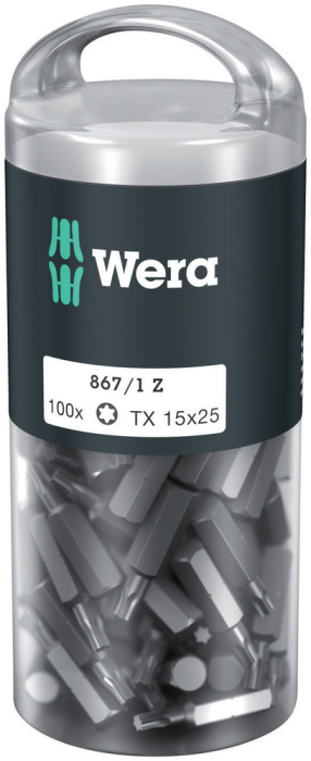 867/1 Bity TORX® DIY 100, TX 15 x 25 mm, 100 dílný