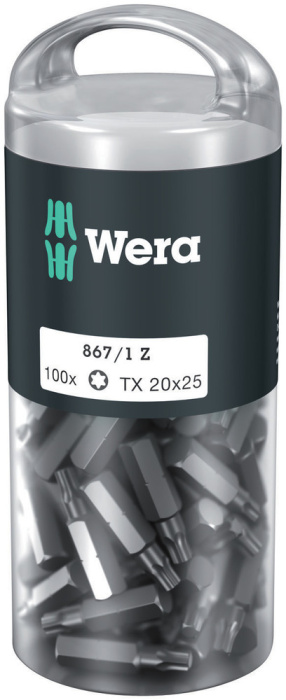 867/1 Bity TORX® DIY 100, TX 20 x 25 mm, 100 dílný