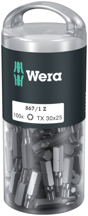 867/1 Bity TORX® DIY 100, TX 30 x 25 mm, 100 dílný