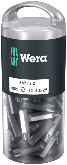 867/1 Bity TORX® DIY 100, TX 40 x 25 mm, 100 dílný