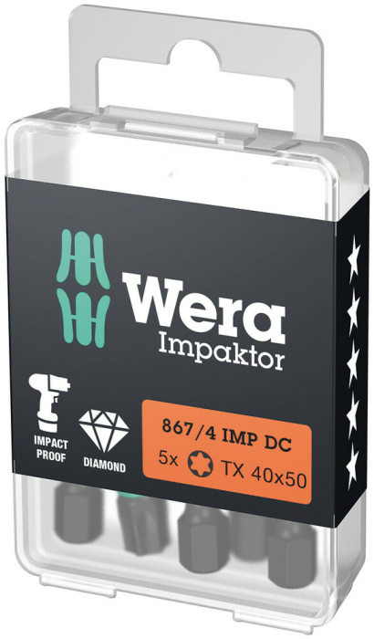 867/4 IMP DC TORX® DIY IMPAKTOR BITY, 5xTX40x50 (5ks=1bal)