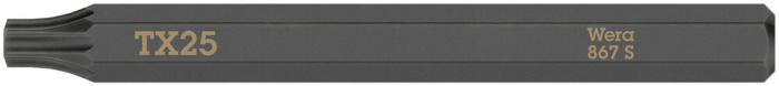 867 S Bity TORX® pro rázové šroubováky, TX 25 x 70 mm
